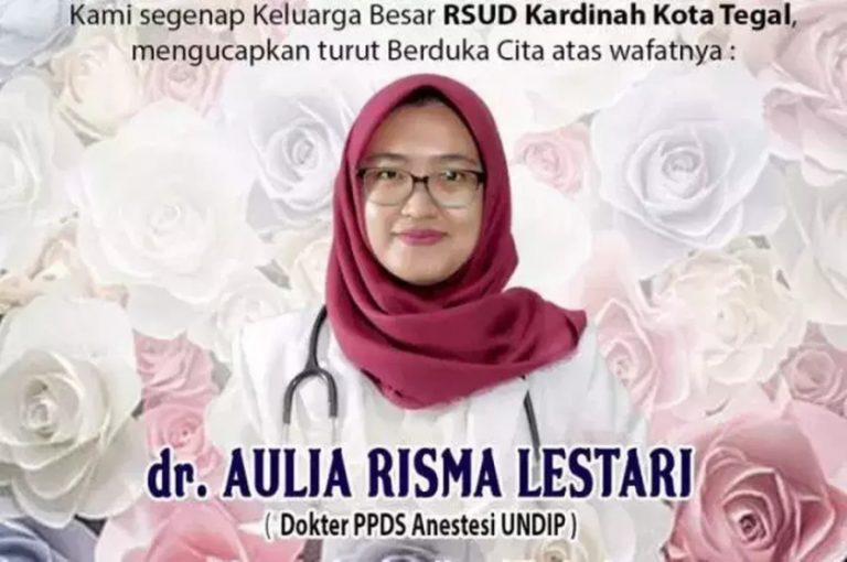 dr Aulia Risma Lestari nekat mengakhiri hidup karena sering dibully senior. (Twitter-X)