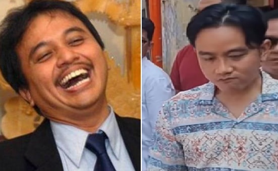 Roy Suryo dan Gibran Rakabuming Raka