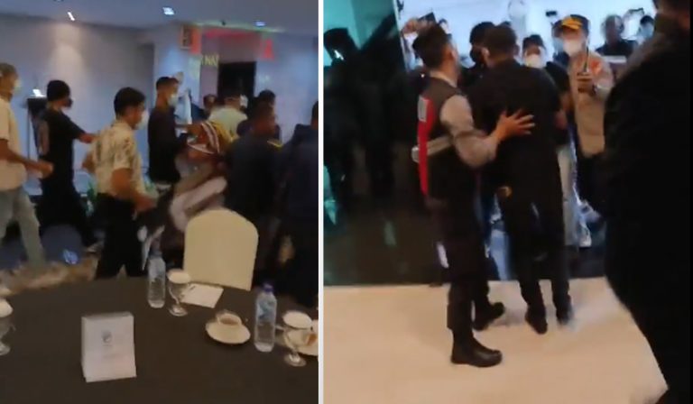 Puluhan orang tak dikenal mendadak membubarkan acara silaturahmi diaspora. (Tangakapan layar X)