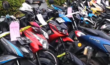 Puluhan motor curian berhasil diamankan Polresta Banjarmasin dalam Operasi Jaran Intan 2025. (Sat Reskrim Polresta Banjarmasin)